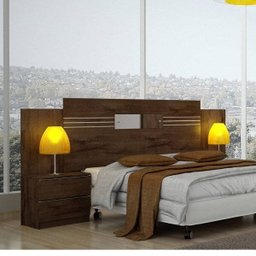 Cabeceira Casal com 2 Mesas de Apoio Plenus - 1