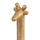 Ver imagem 3 de Escultura Decorativa Girafa em Poliresina Dourada 33cm 22811 Mart