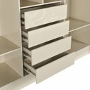 Ver imagem 5 de Guarda-Roupa Malibu 6 Portas Reflecta 4 Gavetas Yescasa Off White