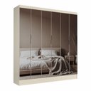 Ver imagem 6 de Guarda-Roupa Malibu 6 Portas Reflecta 4 Gavetas Yescasa Off White
