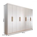 Ver imagem 4 de Guarda-roupa Casal Aurora Radiante 8 Portas 4 Gavetas - Panorama Móveis