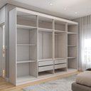 Ver imagem 5 de Guarda-roupa Casal Aurora Radiante 8 Portas 4 Gavetas - Panorama Móveis