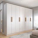 Ver imagem 1 de Guarda-roupa Casal Aurora Radiante 8 Portas 4 Gavetas - Panorama Móveis