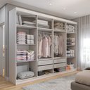 Ver imagem 2 de Guarda-roupa Casal Aurora Radiante 8 Portas 4 Gavetas - Panorama Móveis