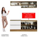 Ver imagem 6 de Armário de Cozinha Compacta 200cm Rustic Branco Veludo Lux Madesa 01