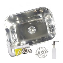 Kit Cuba Polida Inox 304 N1 46x30x17cm Tecnocuba Com Dosador - 1