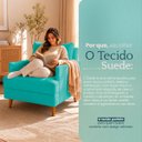 Ver imagem 7 de Kit 2 Poltronas Decorativas Serena Suede para Sala Recepção Escritório Conforto Luxo Contemporâneas