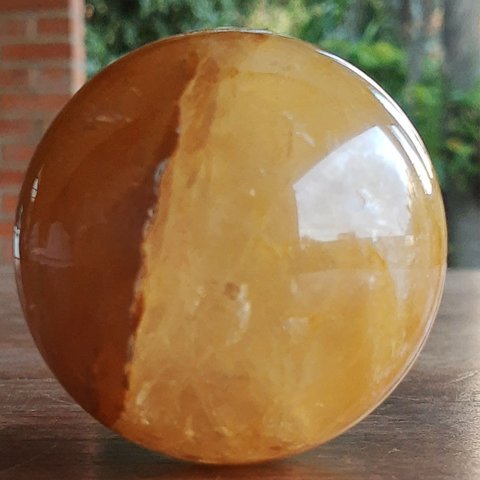 BOLA - QUARTZO HEMATOIDE CRISTAL QUARTZO HEMATÓIDE