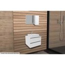 Ver imagem 1 de Armário C/ Balcão Banheiro Suspenso Bn3607 S/cuba 60cm e Espelho Bn3602 Branco - Tecno Mobili