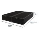 Ver imagem 2 de Cama Box com Baú Queen Bege de Madeira 158cm Kazamix Preto