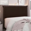 Ver imagem 5 de Cabeceira Casal 1,40m Barcelona Suede Marrom - Pallazio