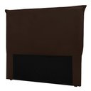 Ver imagem 4 de Cabeceira Casal 1,40m Barcelona Suede Marrom - Pallazio