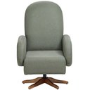 Ver imagem 3 de Poltrona de Amamentação com Balanço Giratória Dolce D02 Tramado Verde C-296 - Lyam Decor