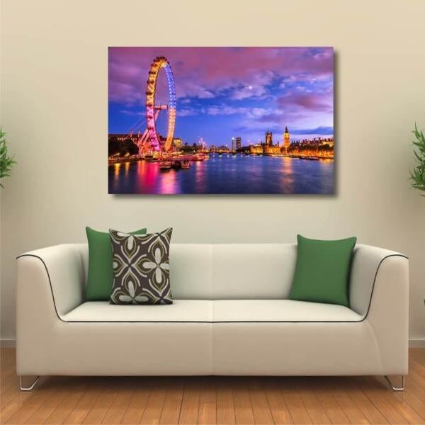 Quadro decorativo London Paisagem Cidades - Tela em Tecido - 1