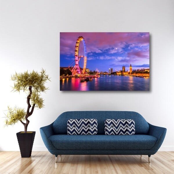 Quadro decorativo London Paisagem Cidades - Tela em Tecido - 3