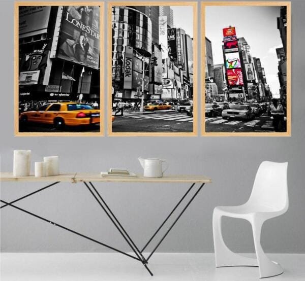 Kit Quadro Decorativo New York - 1