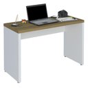 Ver imagem 1 de Mesa Escritorio Tampo Tamburato 120 cm Olmo Branco Artany