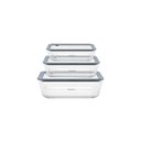 Ver imagem 1 de Jogo de Potes de Vidro Tramontina Vittra Retangulares com Tampa Hermética de Silicone