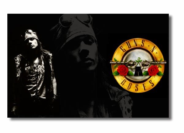 Quadro Decorativo - Guns N Roses Axl Rose - Tela em Tecido - 2