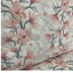 Cobre Leito Flora Estampado 03 Peças 100% Algodão 180 Fios Queen Dupla Face - 2