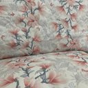 Ver imagem 3 de Cobre Leito Flora Estampado 03 Peças 100% Algodão 180 Fios Queen Dupla Face