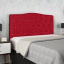 Ver imagem 1 de Cabeceira Casal Celine para Quarto 140cm Vermelho