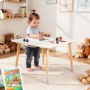 Ver imagem 1 de Mesa Infantil de Madeira Kit Livro Educativo - Rosa Bebê