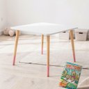 Ver imagem 3 de Mesa Infantil de Madeira Kit Livro Educativo - Rosa Bebê