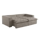 Ver imagem 3 de Sofá Cama 3 Lugares Retrátil Reclinável Linho M-184 Martins Bege