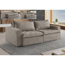 Ver imagem 4 de Sofá Cama 3 Lugares Retrátil Reclinável Linho M-184 Martins Bege