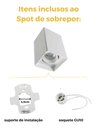 Ver imagem 3 de Kit 3 Spot Sobrepor Quadrat Quadrado 1x Mr16 - Branco - 110v 220v (bivolt)