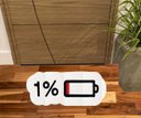 Ver imagem 1 de Tapete Capacho Bateria Acabando 1% no Formato Decorativo.:branco