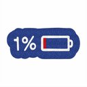 Ver imagem 5 de Tapete Capacho Bateria Acabando 1% no Formato Decorativo.:branco