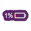 Ver imagem 6 de Tapete Capacho Bateria Acabando 1% no Formato Decorativo.:branco
