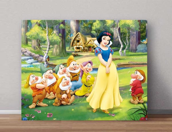 Quadros Decorativos Para Quarto Infantil Da Branca De Neve 0005 - 3