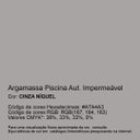 Ver imagem 2 de Argamassa Piscina Aut. Impermeável Cor Cinza Níquel 1kg