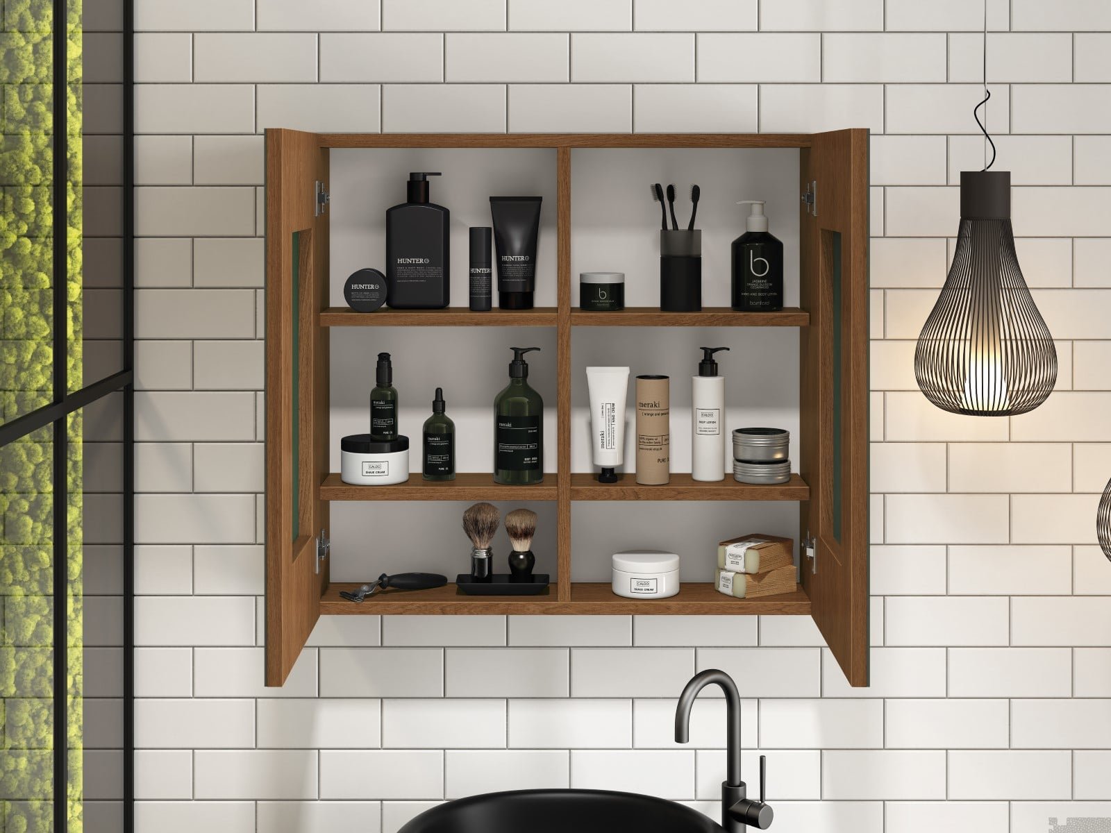 Ver imagem 2 de Espelheira Life Para Banheiro 60 Freijó