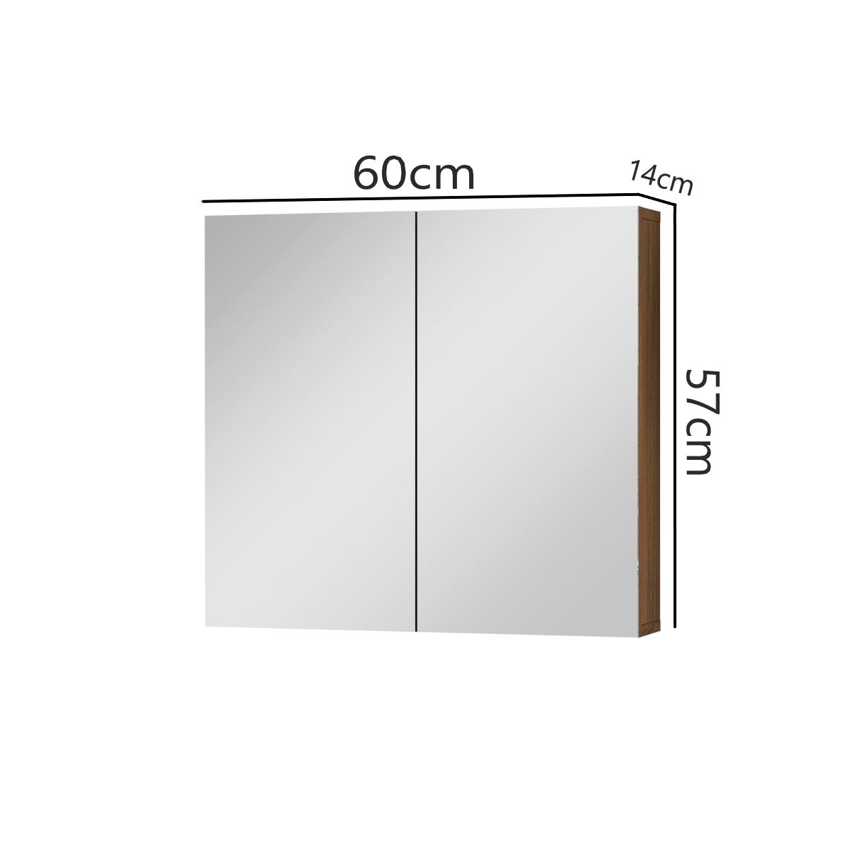 Ver imagem 4 de Espelheira Life Para Banheiro 60 Freijó