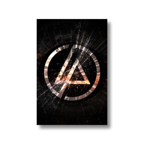 Quadro decorativo Linkin Park Banda Música Tela em Tecido - 4