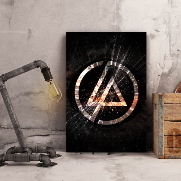 Quadro decorativo Linkin Park Banda Música Tela em Tecido - 3