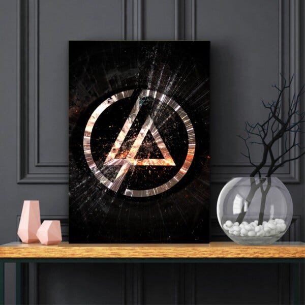 Quadro decorativo Linkin Park Banda Música Tela em Tecido - 2