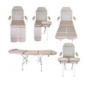 Ver imagem 2 de Kit Maca Podologia Cadeira Mocho Escada Tripé Exaustor Carrinho Bandejas Fiscomed Kit Maca para Podo