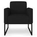 Ver imagem 4 de Kit 02 Poltronas Marisa Linho Base Industrial Metálica Preto - D’Rossi - A79 Preto