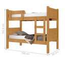 Ver imagem 2 de Cama Beliche Solteiro Toledo Naturalle