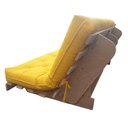 Ver imagem 5 de Sofá Cama L Amarelo Em Madeira Nobre Maciça