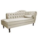 Ver imagem 1 de Diva Recamier Diana 185cm Lado Esquerdo Linho Bege - ADJ Decor