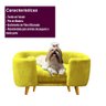 Cama Pet para Cães e Gatos Estofada com Pés Hannah - Amarelo - 5
