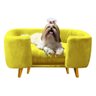 Cama Pet para Cães e Gatos Estofada com Pés Hannah - Amarelo - 8