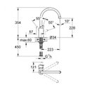 Ver imagem 2 de Misturador Monocomando para Cozinha Bica Alta 3/8 Feel Grohe