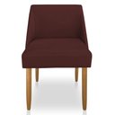 Ver imagem 5 de Kit 02 Cadeiras Poltrona Juliana Suede Pés Palito Castanho Marsala